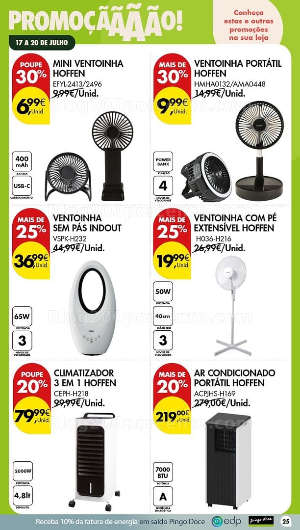 Antevisão Folheto PINGO DOCE Bazar Promoções Fim de Semana - 17 a 20 julho