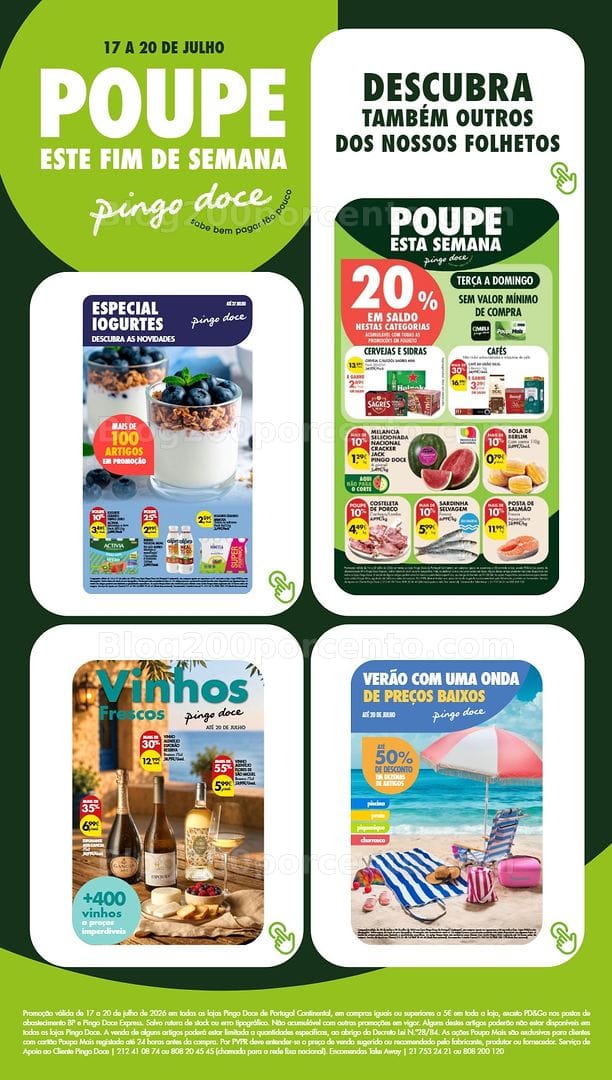 Antevisão Folheto PINGO DOCE Promoções Fim de Semana - 17 a 19 julho