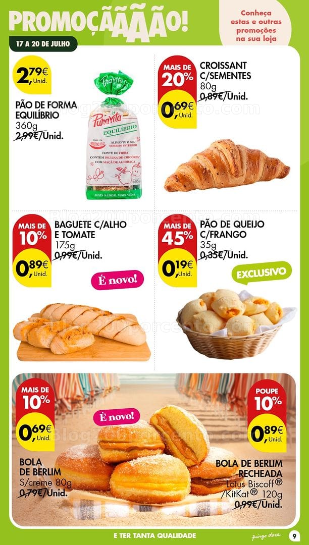 Antevisão Folheto PINGO DOCE Promoções Fim de Semana - 17 a 19 julho