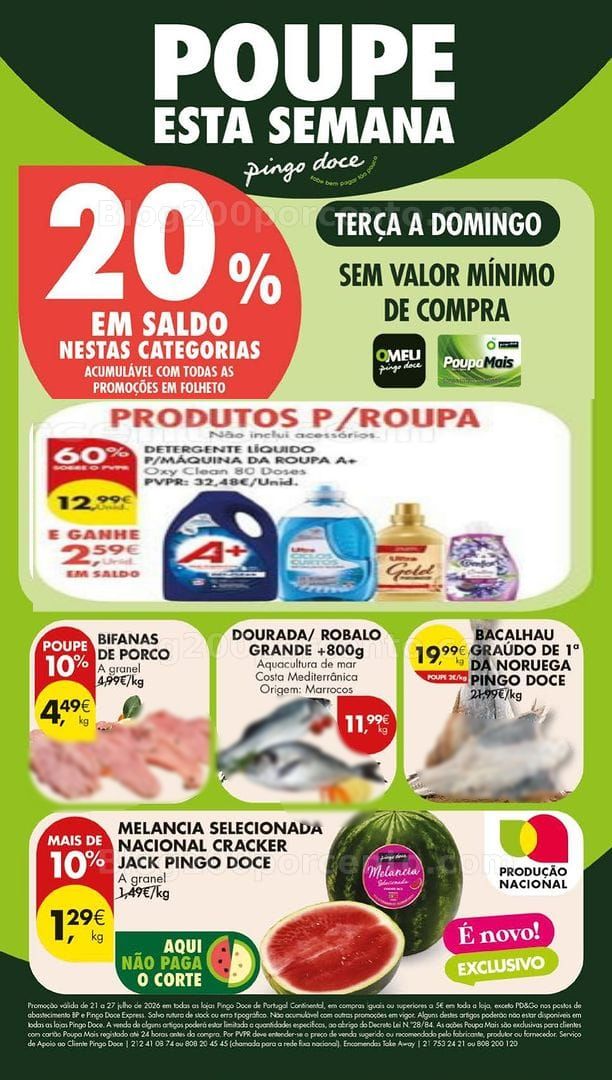 Antevisão Folheto PINGO DOCE Lojas Grandes Promoções de 21 a 27 julho
