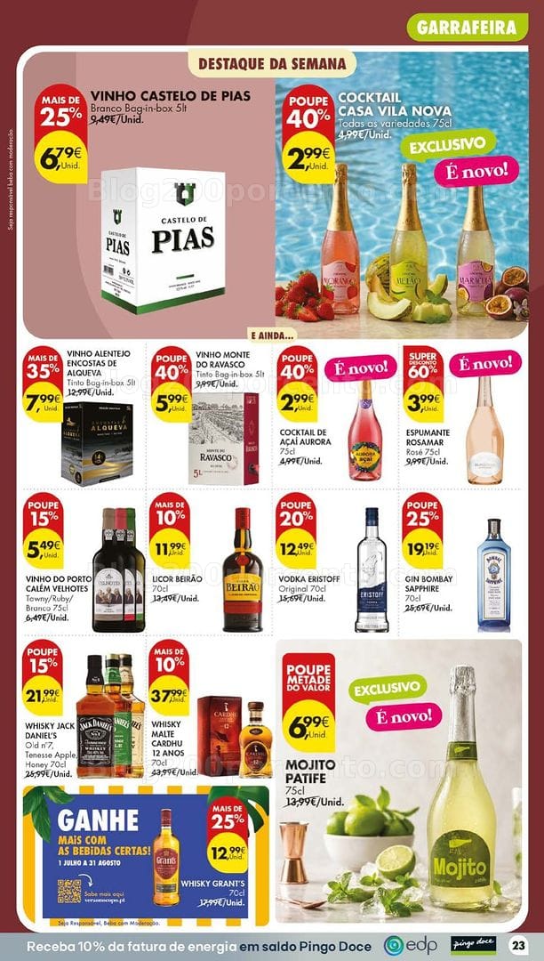 Antevisão Folheto PINGO DOCE Lojas Grandes Promoções de 21 a 27 julho