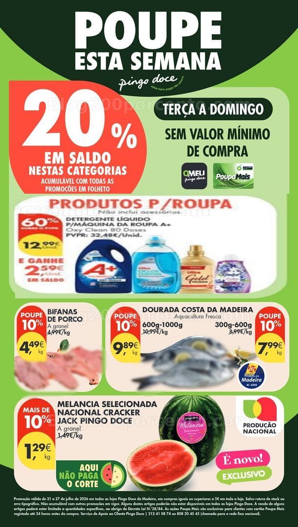 Antevisão Folheto PINGO DOCE Madeira Promoções de 21 a 27 julho