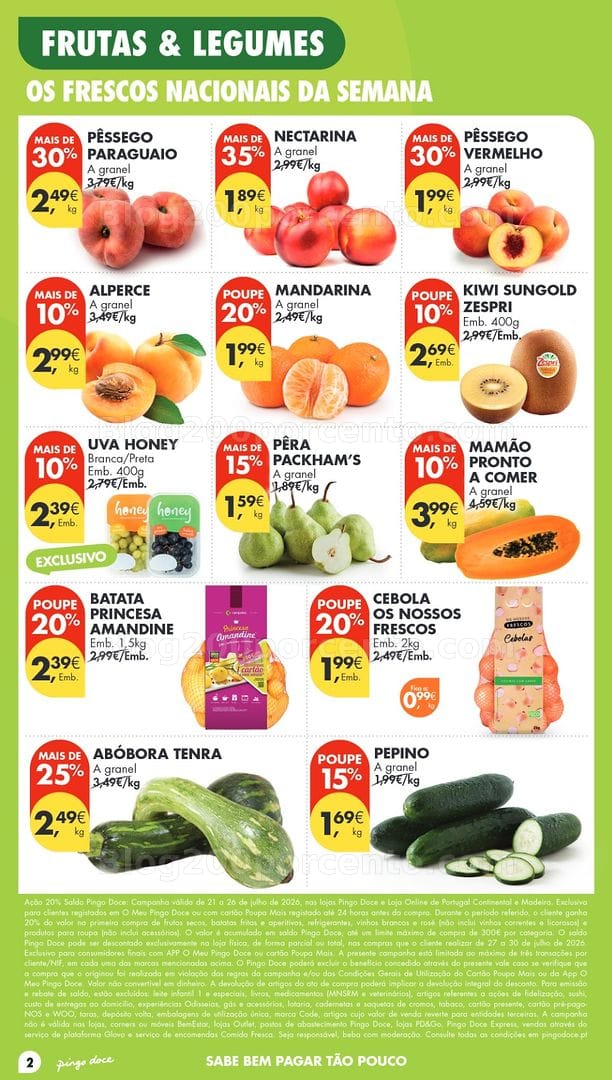 Antevisão Folheto PINGO DOCE Madeira Promoções de 21 a 27 julho