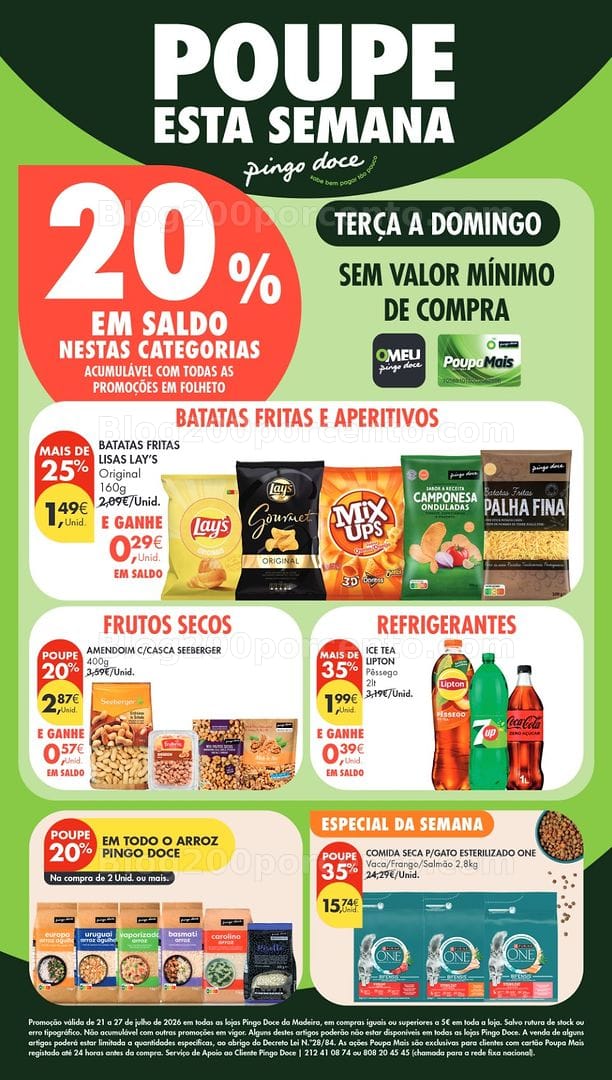 Antevisão Folheto PINGO DOCE Madeira Promoções de 21 a 27 julho