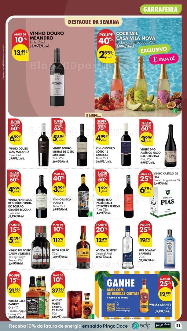 Antevisão Folheto PINGO DOCE Promoções de 21 a 27 julho - Edição Digital