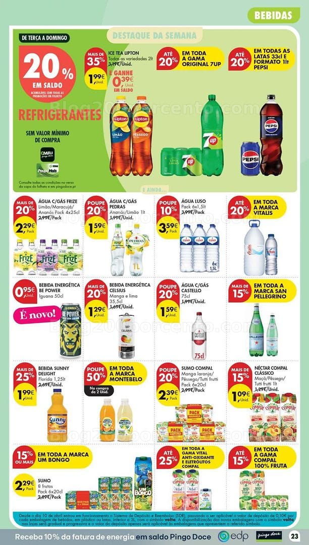 Antevisão Folheto PINGO DOCE Promoções de 21 a 27 julho - Edição Digital
