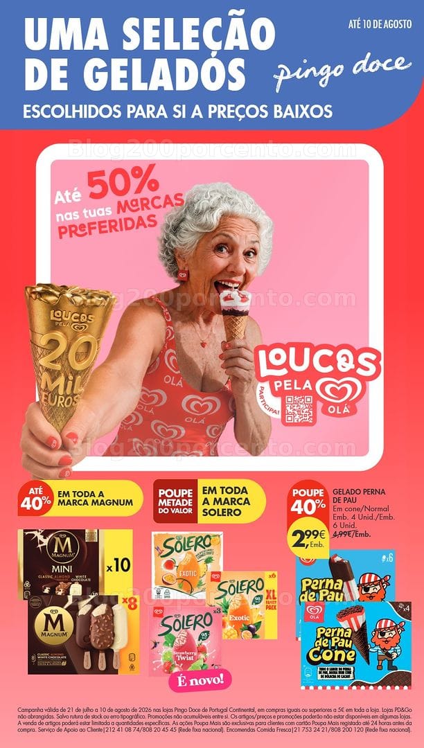 Antevisão Folheto PINGO DOCE Especial Gelados Promoções de 21 julho a 10 agosto