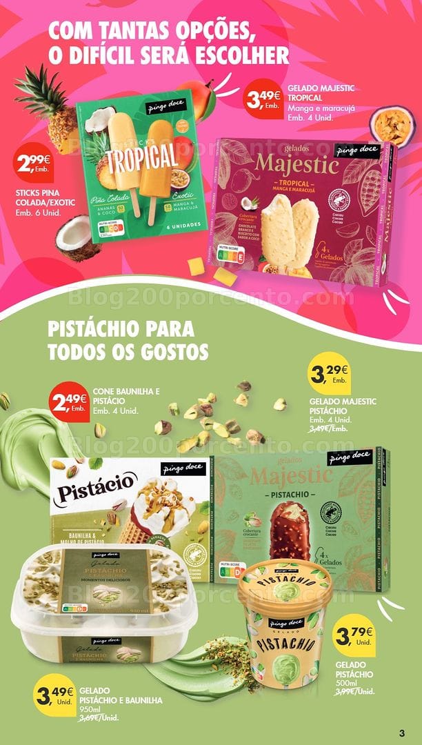 Antevisão Folheto PINGO DOCE Especial Gelados Promoções de 21 julho a 10 agosto
