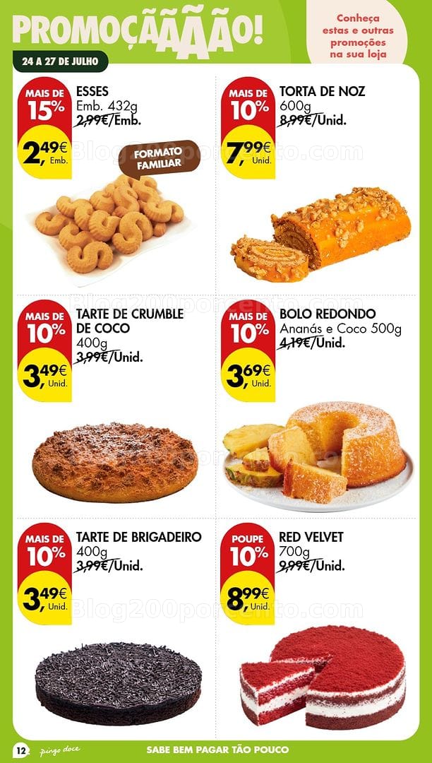 Antevisão Folheto PINGO DOCE Promoções Fim de Semana - 24 a 26 julho