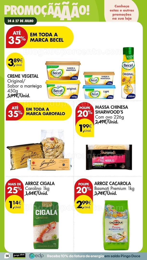 Antevisão Folheto PINGO DOCE Promoções Fim de Semana - 24 a 26 julho