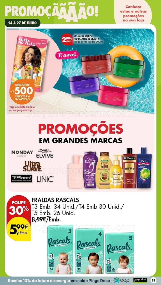 Antevisão Folheto PINGO DOCE Promoções Fim de Semana - 24 a 26 julho