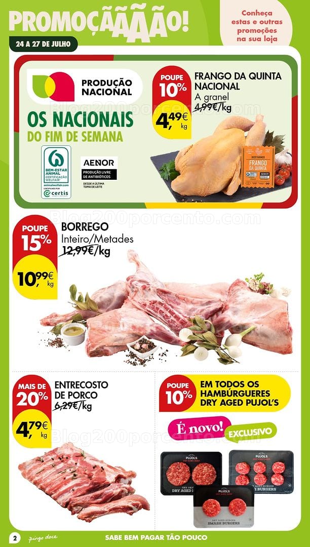 Antevisão Folheto PINGO DOCE Promoções Fim de Semana - 24 a 26 julho