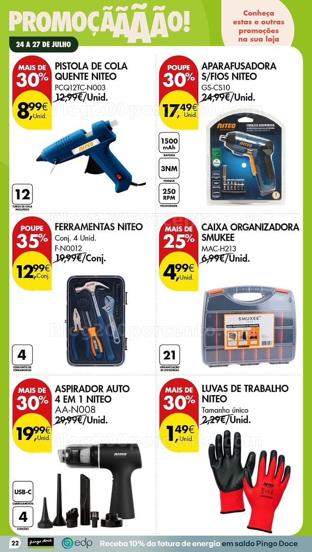 Antevisão Folheto PINGO DOCE Promoções Fim de Semana - 24 a 26 julho