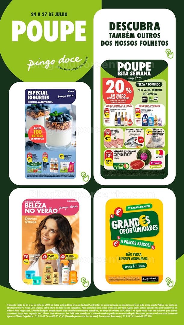 Antevisão Folheto PINGO DOCE Promoções Fim de Semana - 24 a 26 julho
