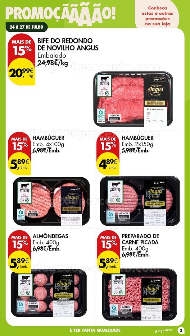 Antevisão Folheto PINGO DOCE Promoções Fim de Semana - 24 a 26 julho