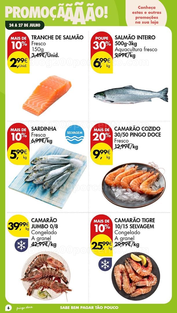 Antevisão Folheto PINGO DOCE Promoções Fim de Semana - 24 a 26 julho