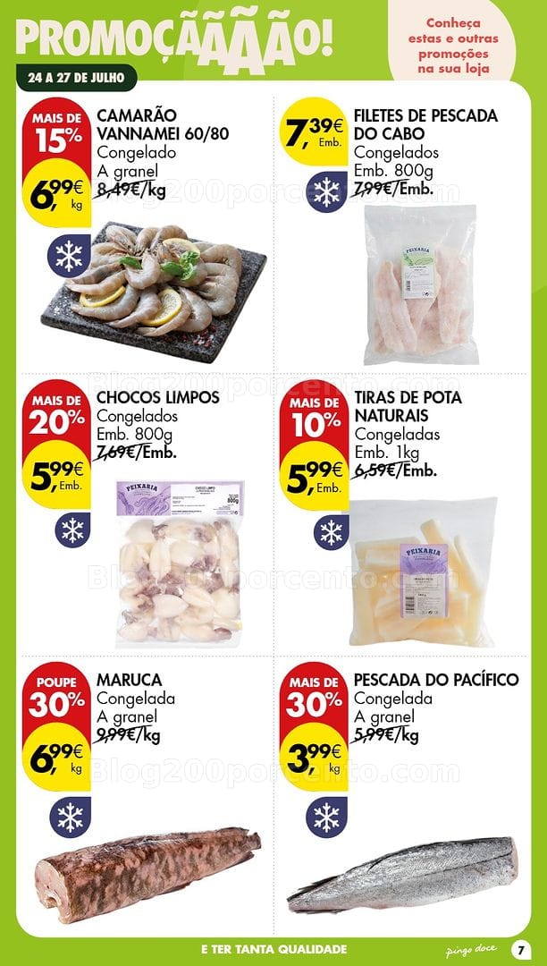 Antevisão Folheto PINGO DOCE Promoções Fim de Semana - 24 a 26 julho