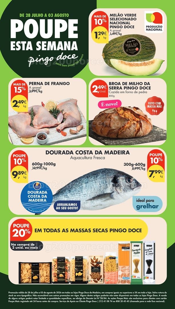 Antevisão Folheto PINGO DOCE Madeira Promoções de 28 julho a 3 agosto