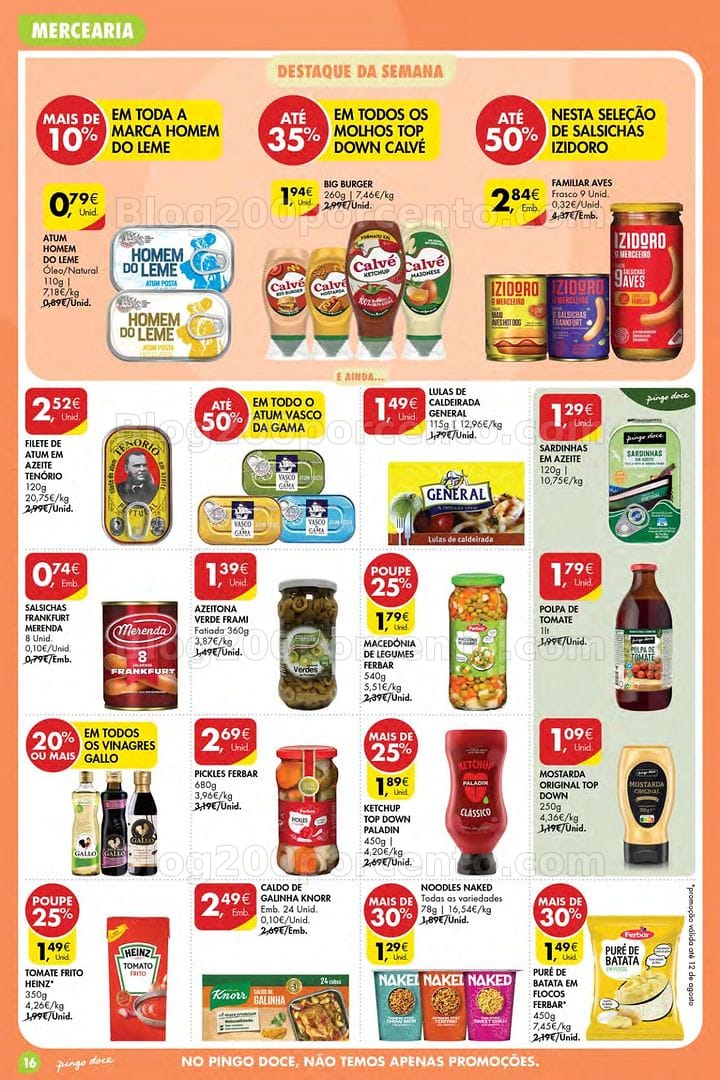 Antevisão Folheto PINGO DOCE Açores Promoções de 30 julho a 5 agosto
