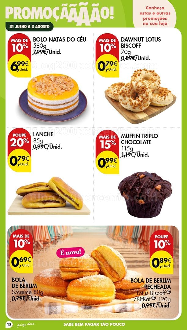 Antevisão Folheto PINGO DOCE Fim de Semana Promoções de 31 julho a 3 agosto