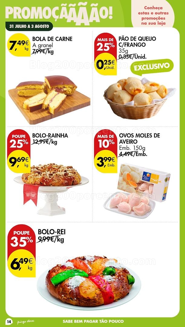 Antevisão Folheto PINGO DOCE Fim de Semana Promoções de 31 julho a 3 agosto