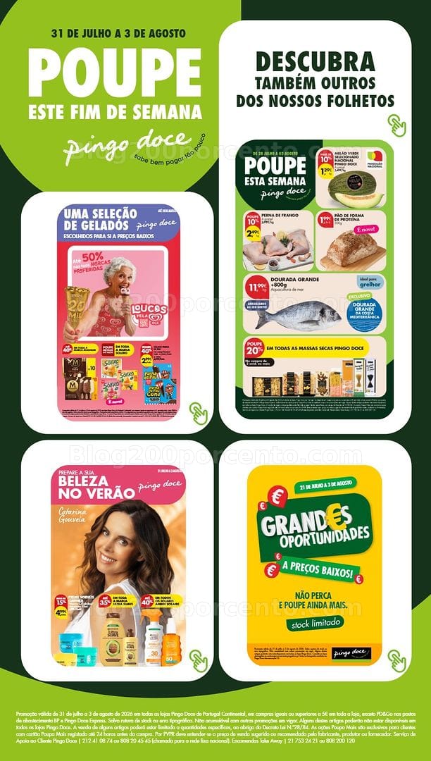 Antevisão Folheto PINGO DOCE Fim de Semana Promoções de 31 julho a 3 agosto