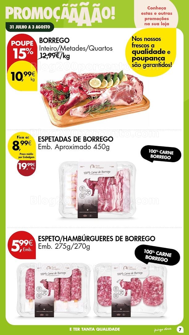 Antevisão Folheto PINGO DOCE Fim de Semana Promoções de 31 julho a 3 agosto
