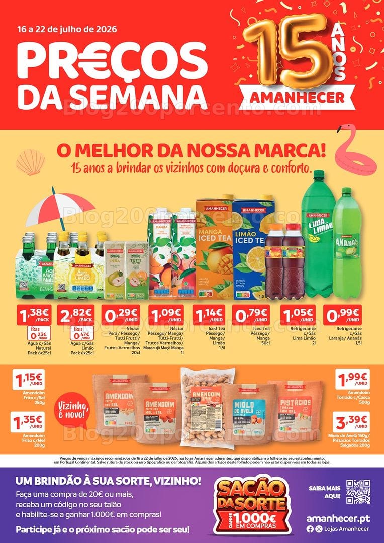 Antevisão Folheto AMANHECER Promoções de 16 a 22 julho