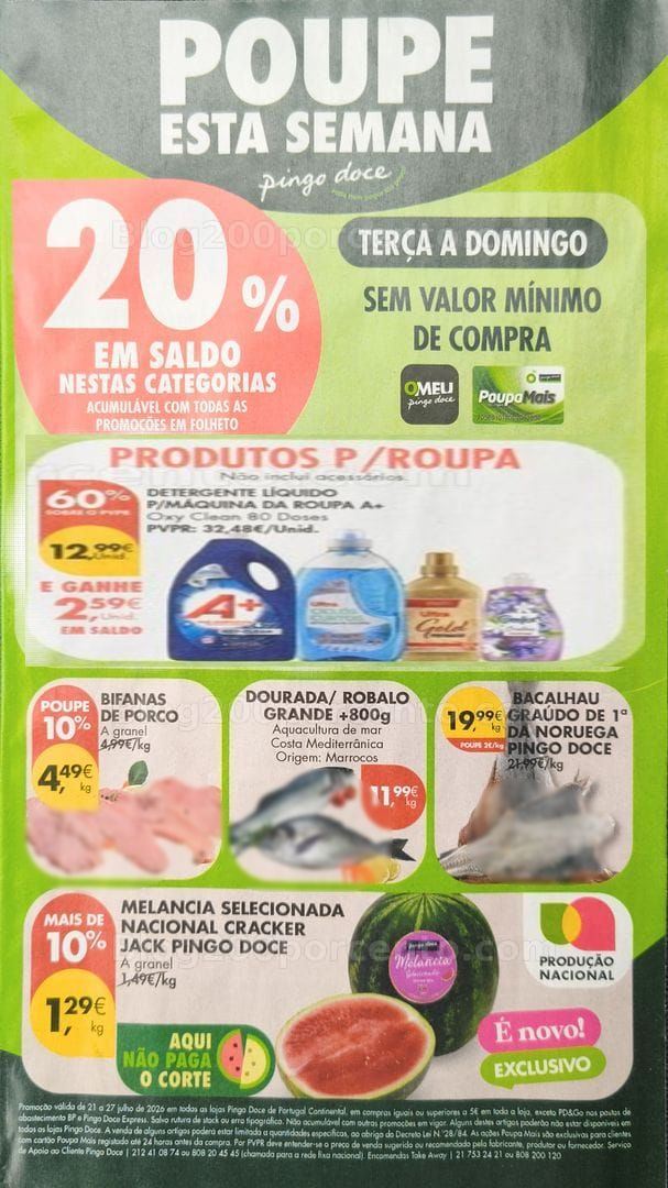 Antevisão Folheto PINGO DOCE Promoções de 21 a 27 julho