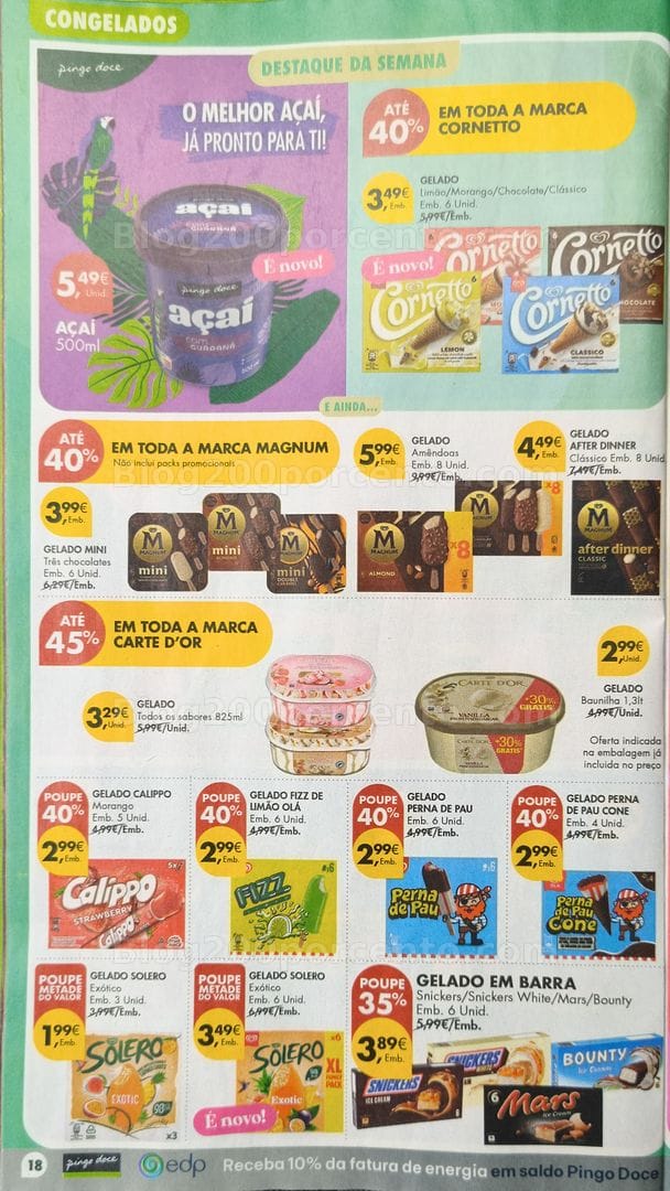 Antevisão Folheto PINGO DOCE Promoções de 21 a 27 julho