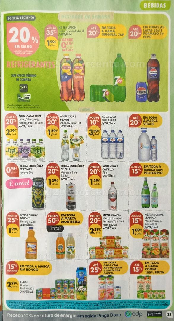 Antevisão Folheto PINGO DOCE Promoções de 21 a 27 julho