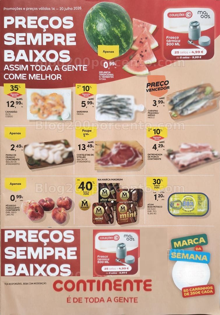 Antevisão Folheto CONTINENTE Promoções de 14 a 20 julho