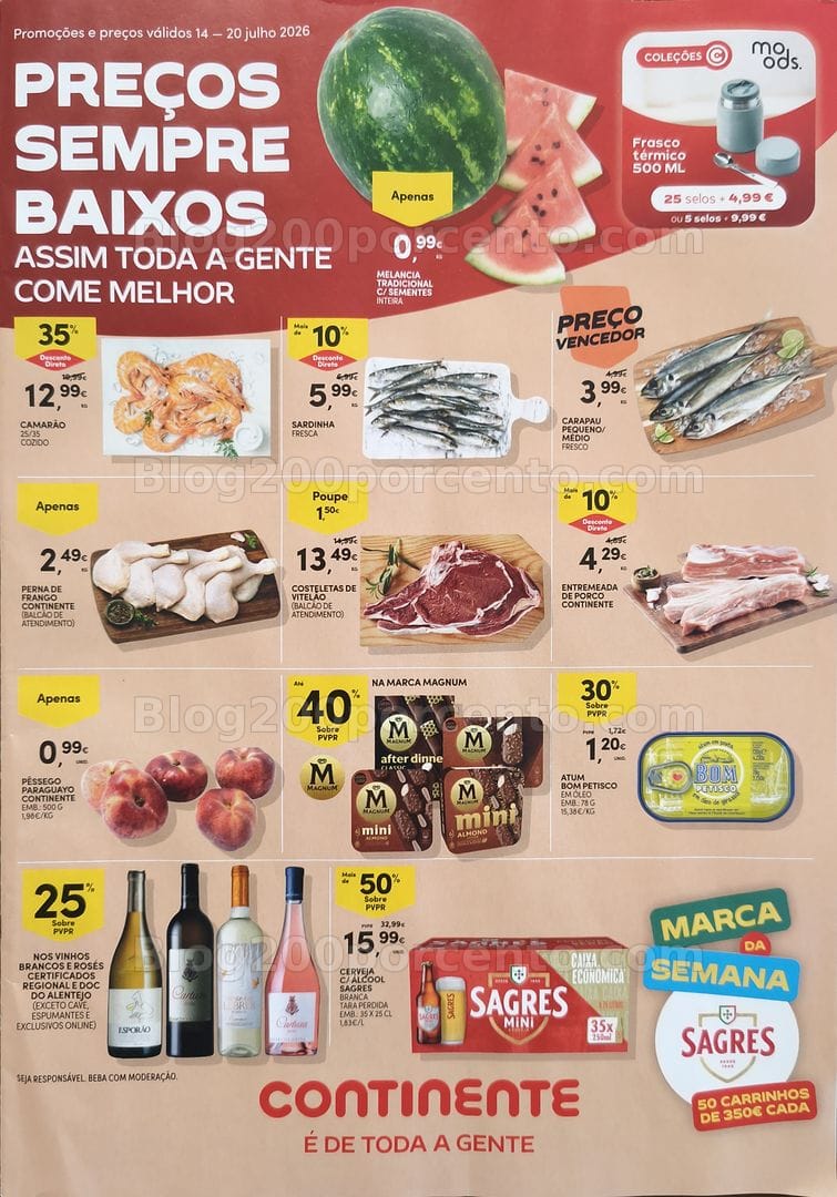 Antevisão Folheto CONTINENTE Promoções de 14 a 20 julho