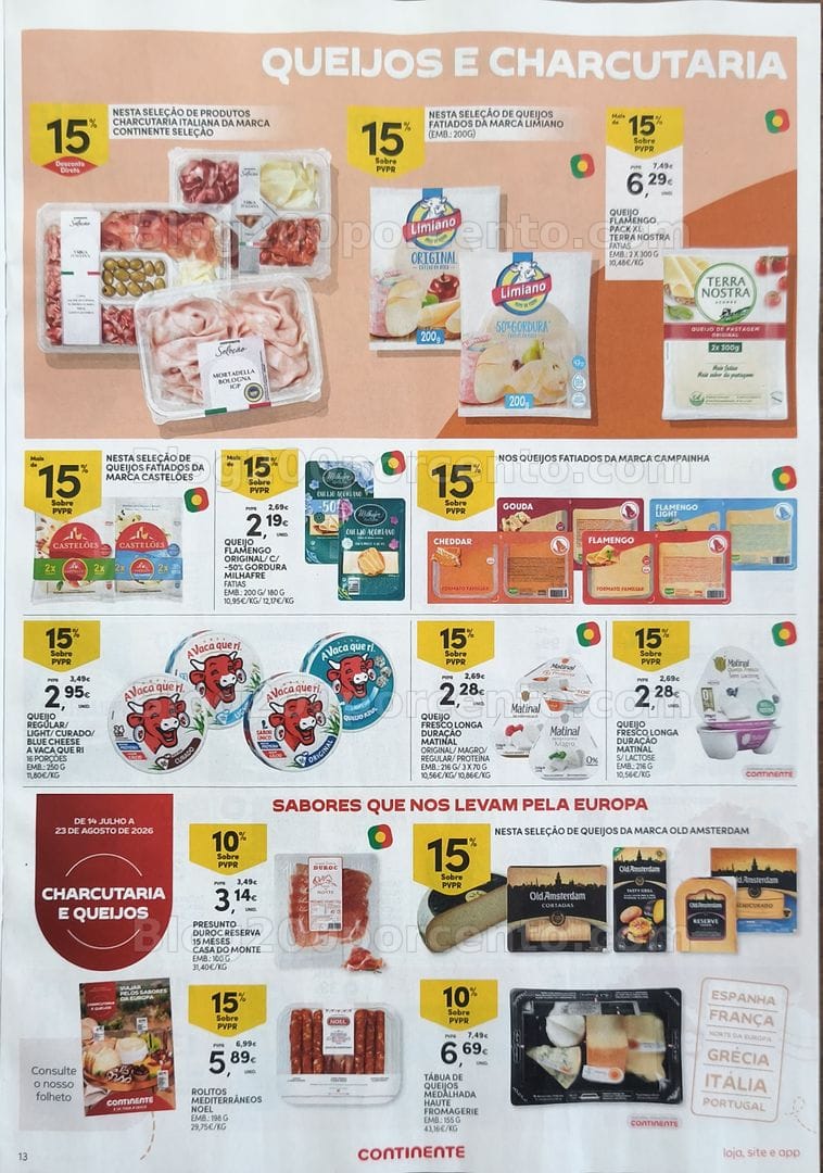 Antevisão Folheto CONTINENTE Promoções de 14 a 20 julho