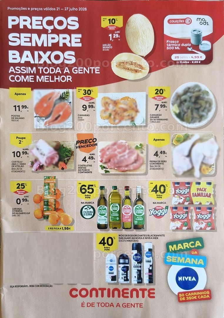 Antevisão Folheto CONTINENTE Promoções de 21 a 27 julho