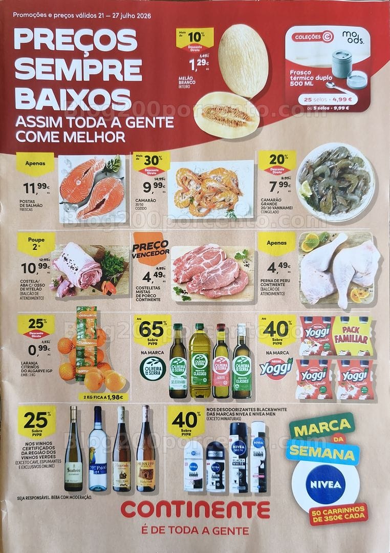 Antevisão Folheto CONTINENTE Promoções de 21 a 27 julho