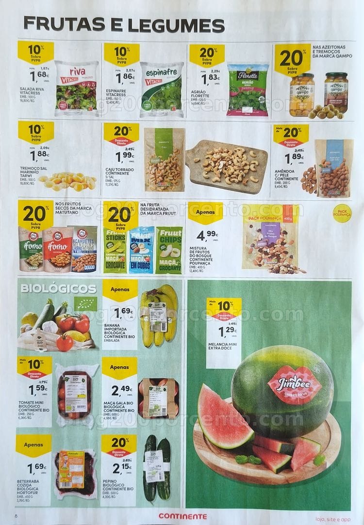 Antevisão Folheto CONTINENTE Promoções de 21 a 27 julho