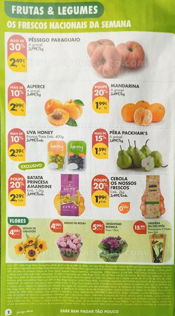 Antevisão Folheto PINGO DOCE Promoções de 21 a 27 julho