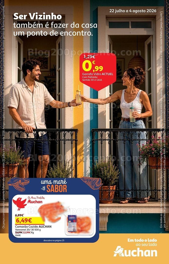 Antevisão Folheto AUCHAN Promoções de 22 julho a 4 agosto