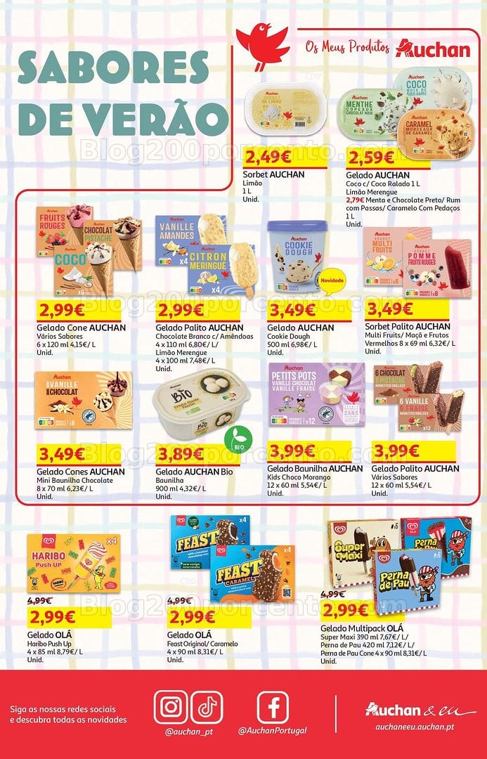Antevisão Folheto AUCHAN Promoções de 22 julho a 4 agosto