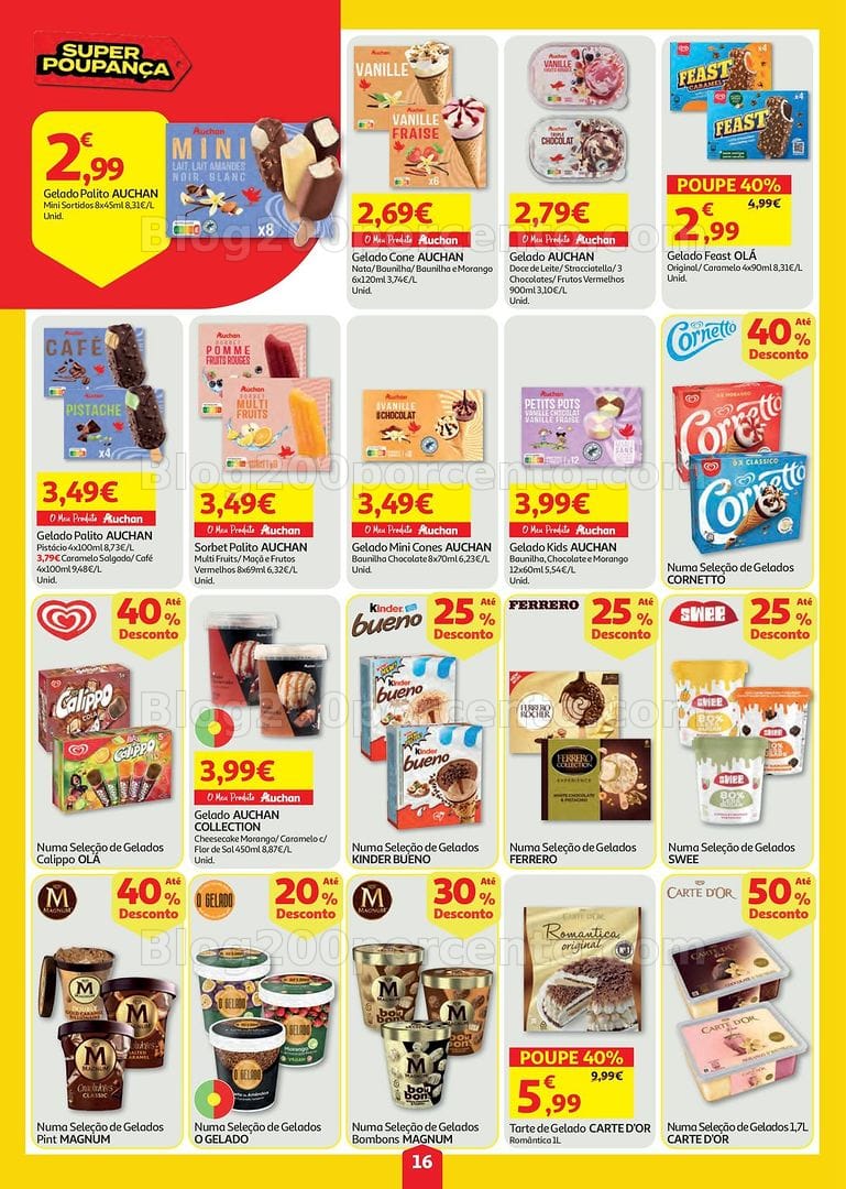 Antevisão Folheto AUCHAN Super Poupança Promoções de 23 a 29 julho