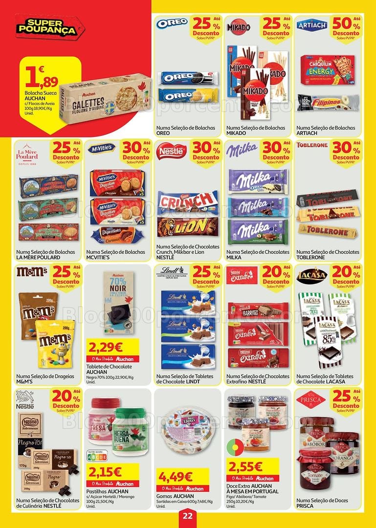 Antevisão Folheto AUCHAN Super Poupança Promoções de 23 a 29 julho