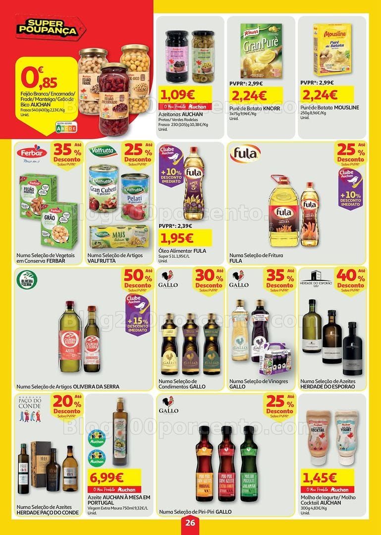 Antevisão Folheto AUCHAN Super Poupança Promoções de 23 a 29 julho