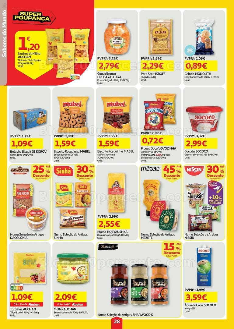 Antevisão Folheto AUCHAN Super Poupança Promoções de 23 a 29 julho