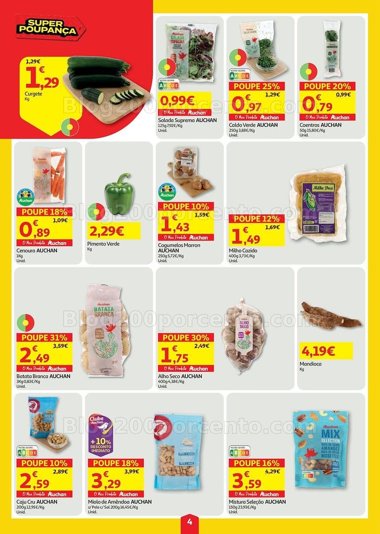 Antevisão Folheto AUCHAN Super Poupança Promoções de 23 a 29 julho