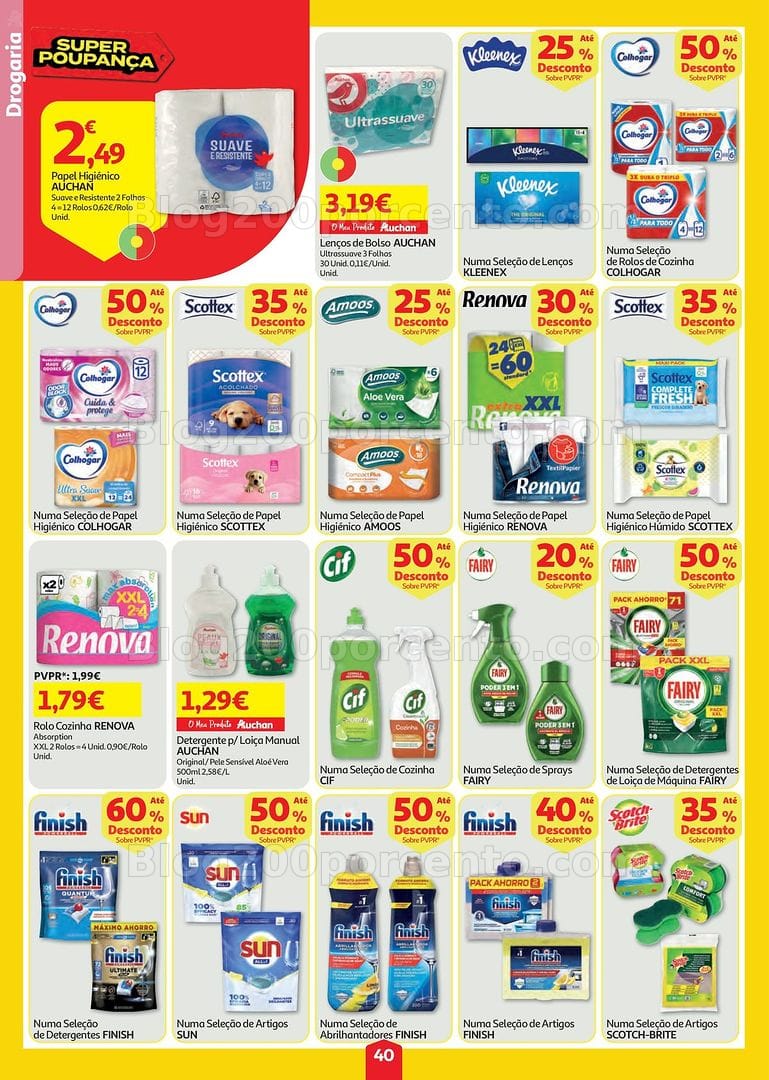 Antevisão Folheto AUCHAN Super Poupança Promoções de 23 a 29 julho