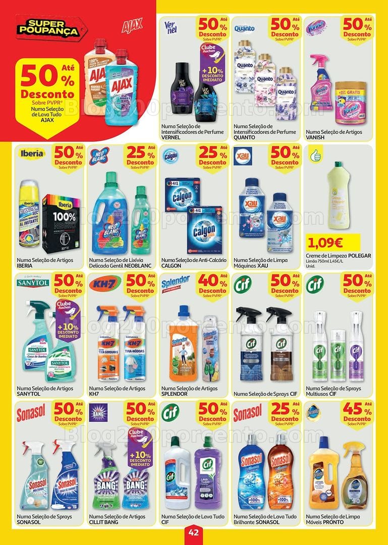Antevisão Folheto AUCHAN Super Poupança Promoções de 23 a 29 julho
