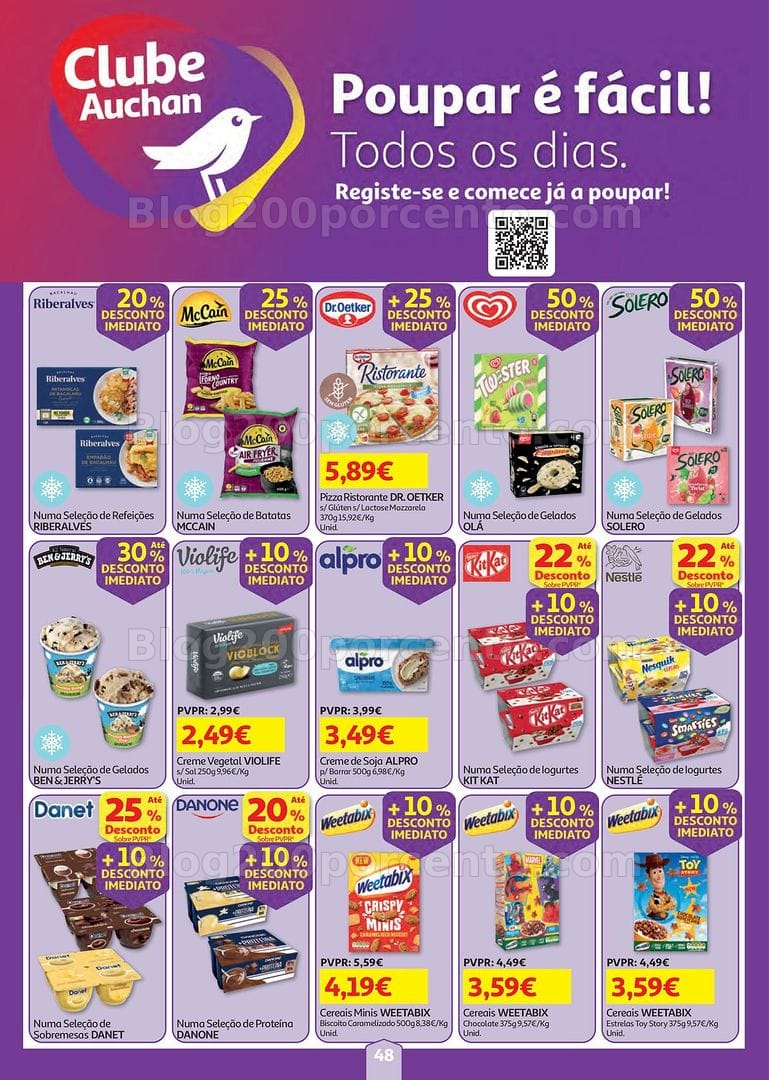 Antevisão Folheto AUCHAN Super Poupança Promoções de 23 a 29 julho