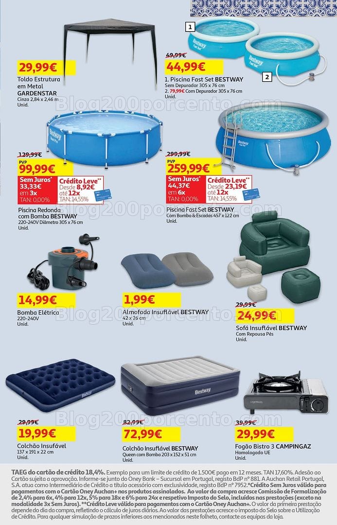 Antevisão Folheto AUCHAN Bazar Promoções de 7 a 21 julho