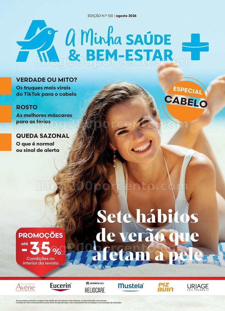 Antevisão Folheto AUCHAN Saúde e Bem-Estar Promoções de 2 agosto a 1 setembro